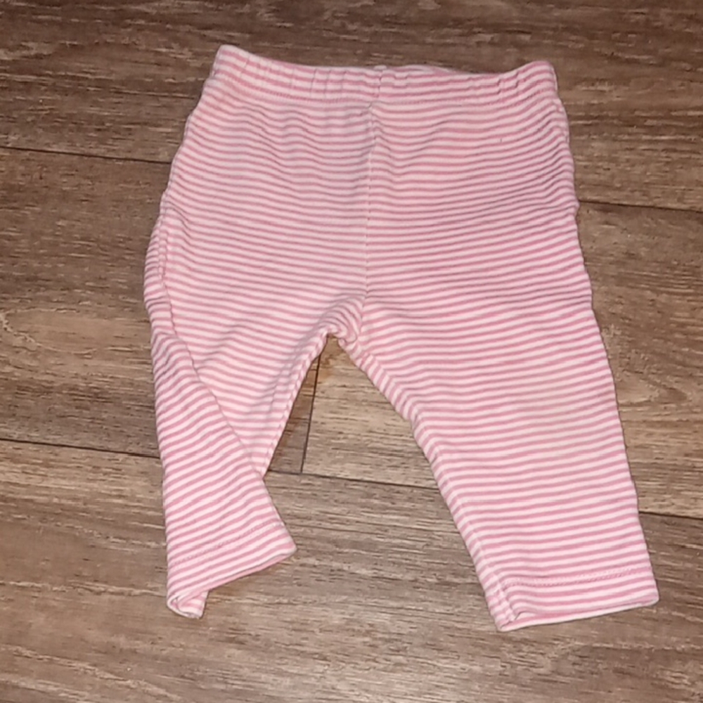 Pink Striped Baby Leggings